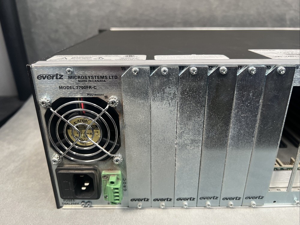 Evertz 7700FR-C Multiframe Chassis - No Cards