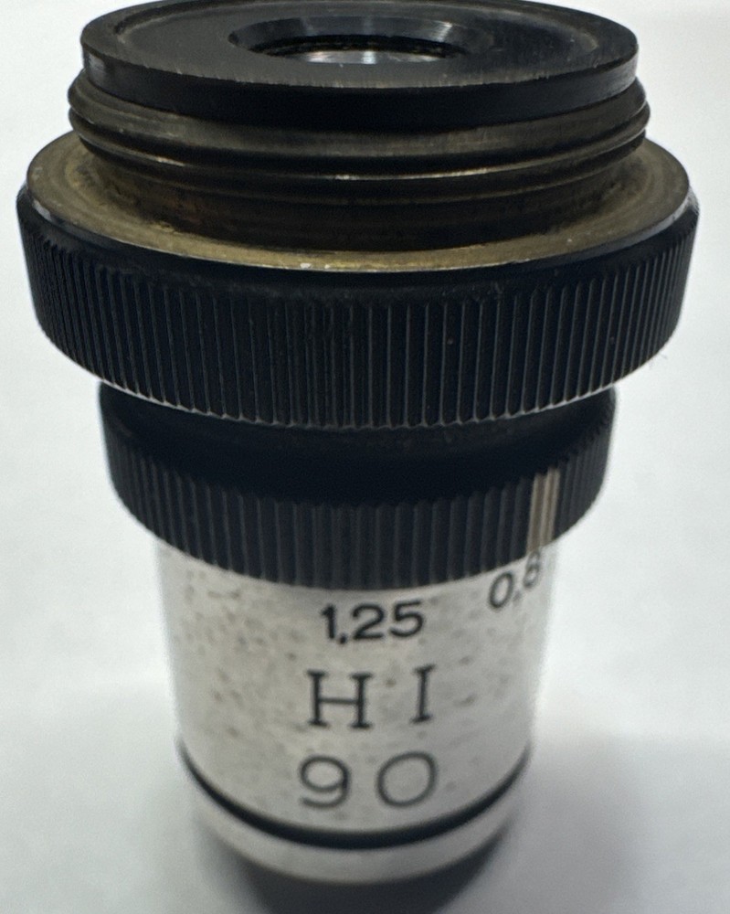 Zeiss Jena Microscope Objective 90 0.8 1.25 Iris