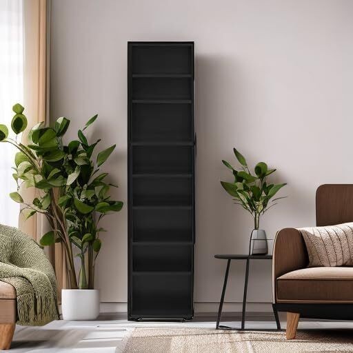 Space Saving Multimedia Storage Tower Shelf CD DVD Organizer Tower Stand Rack US