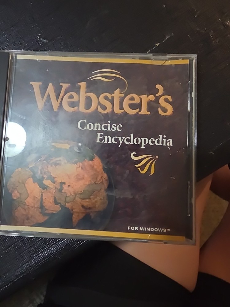 Webster's Concise Encyclopedia PC CD-ROM 1996 Windows 95/3.1 VTG Software