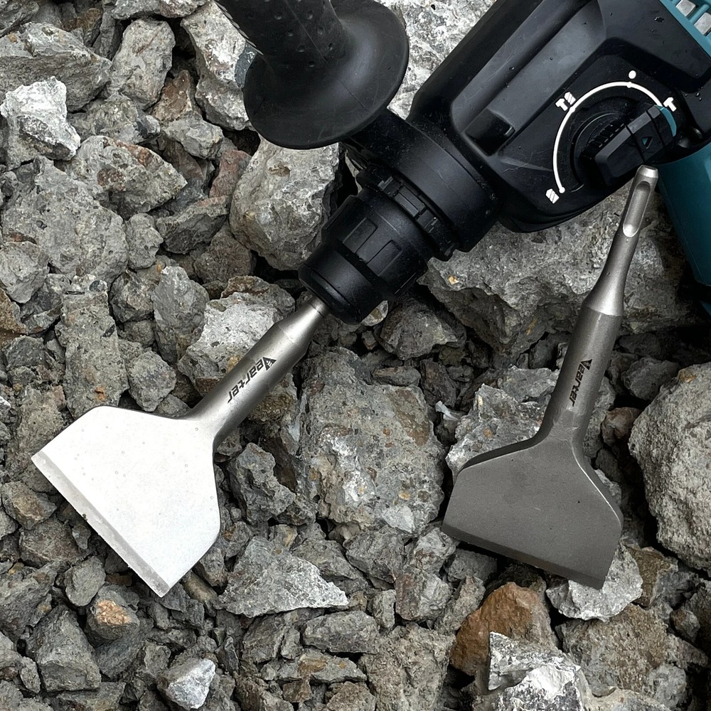 Vearter SDS PLUS Floor Scraper 3''X6.3'' Curved Chisel Bit for Hammer Drill