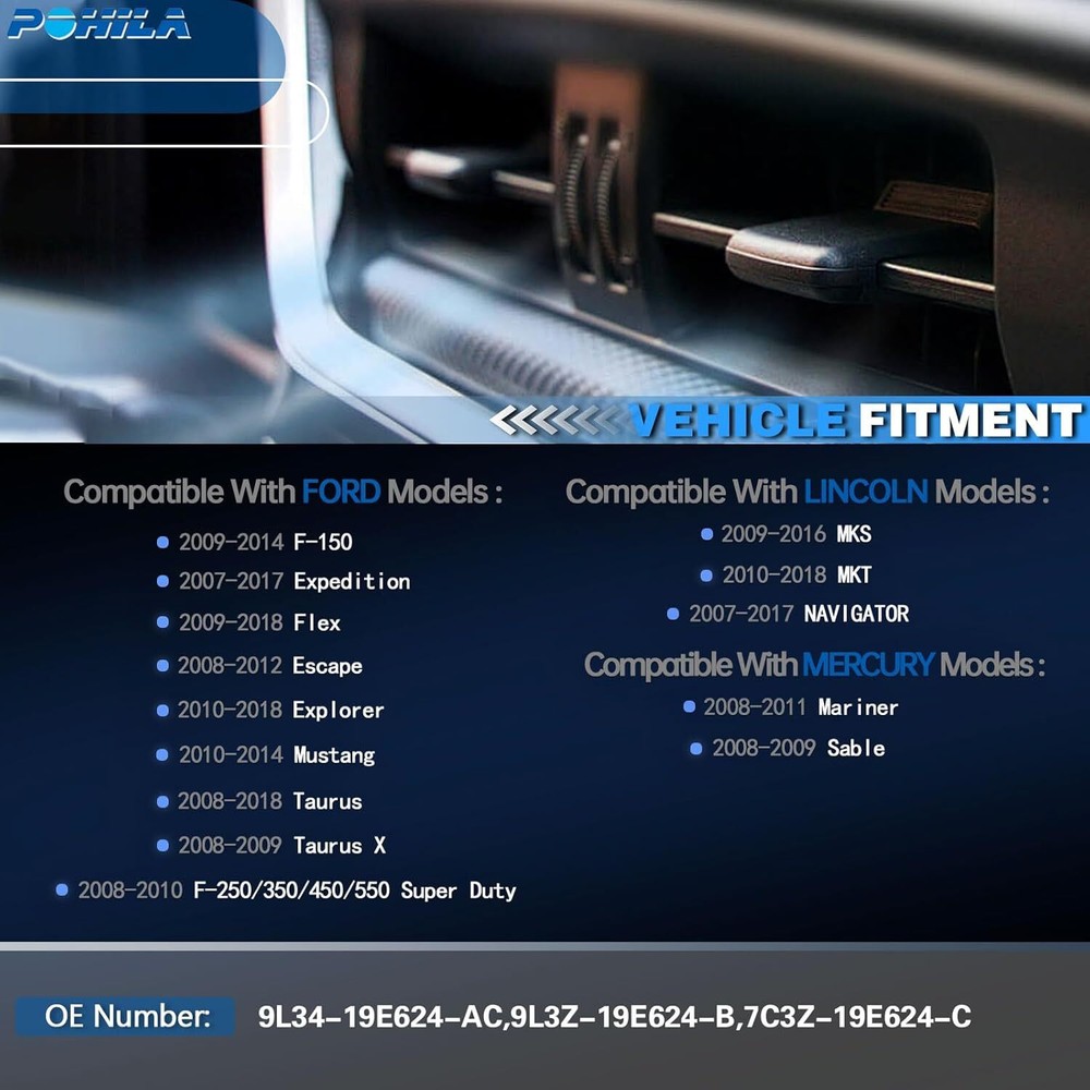 Blower Motor Control Module Resistor Replacement for 2009-2019 Ford Explorer