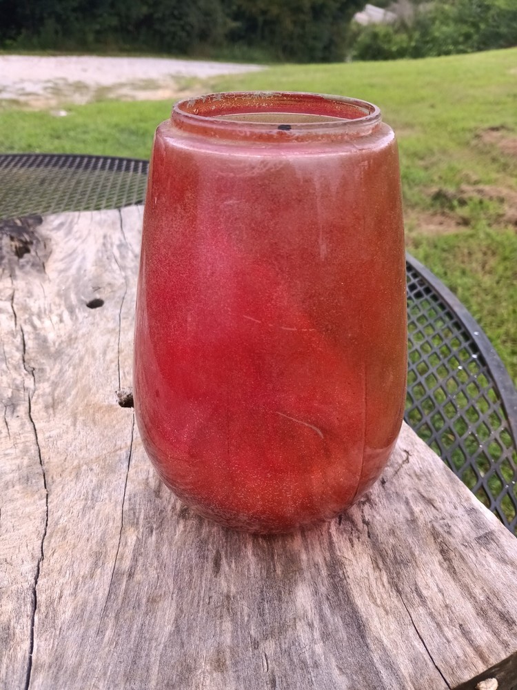 Vintage Tall Lantern Red Replacement Globe