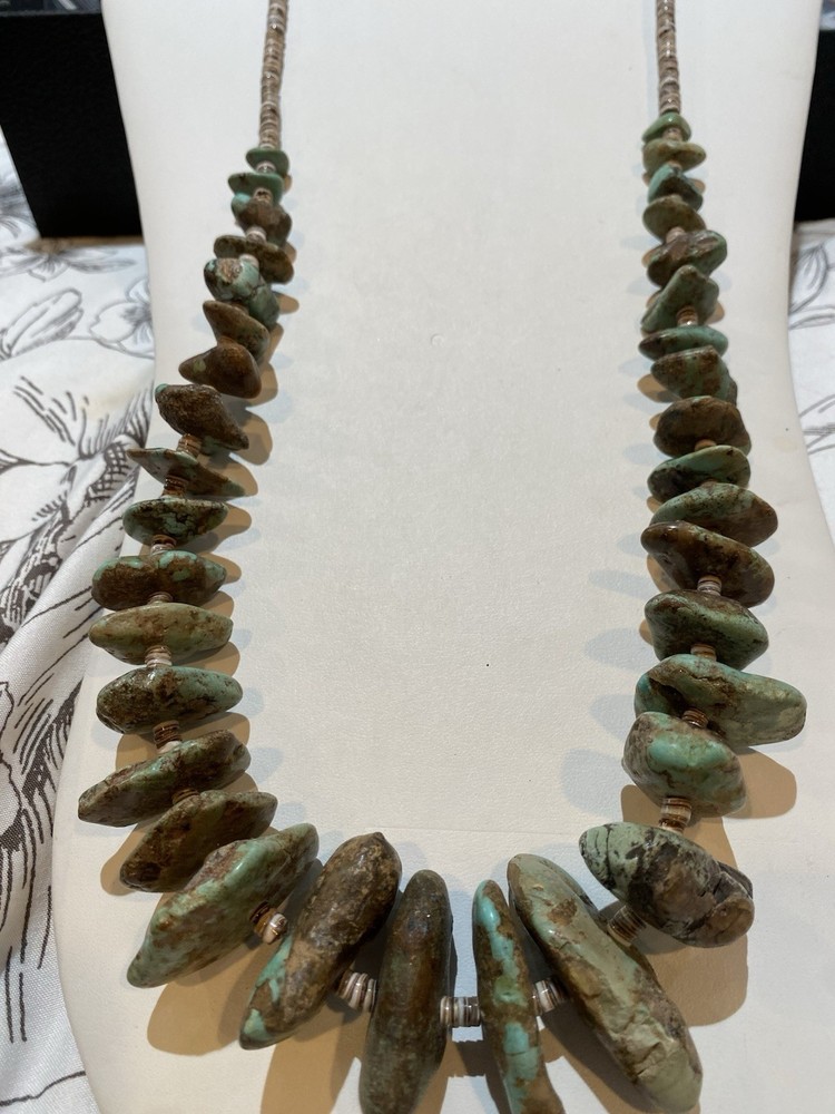 Large Turquoise Indian Necklace