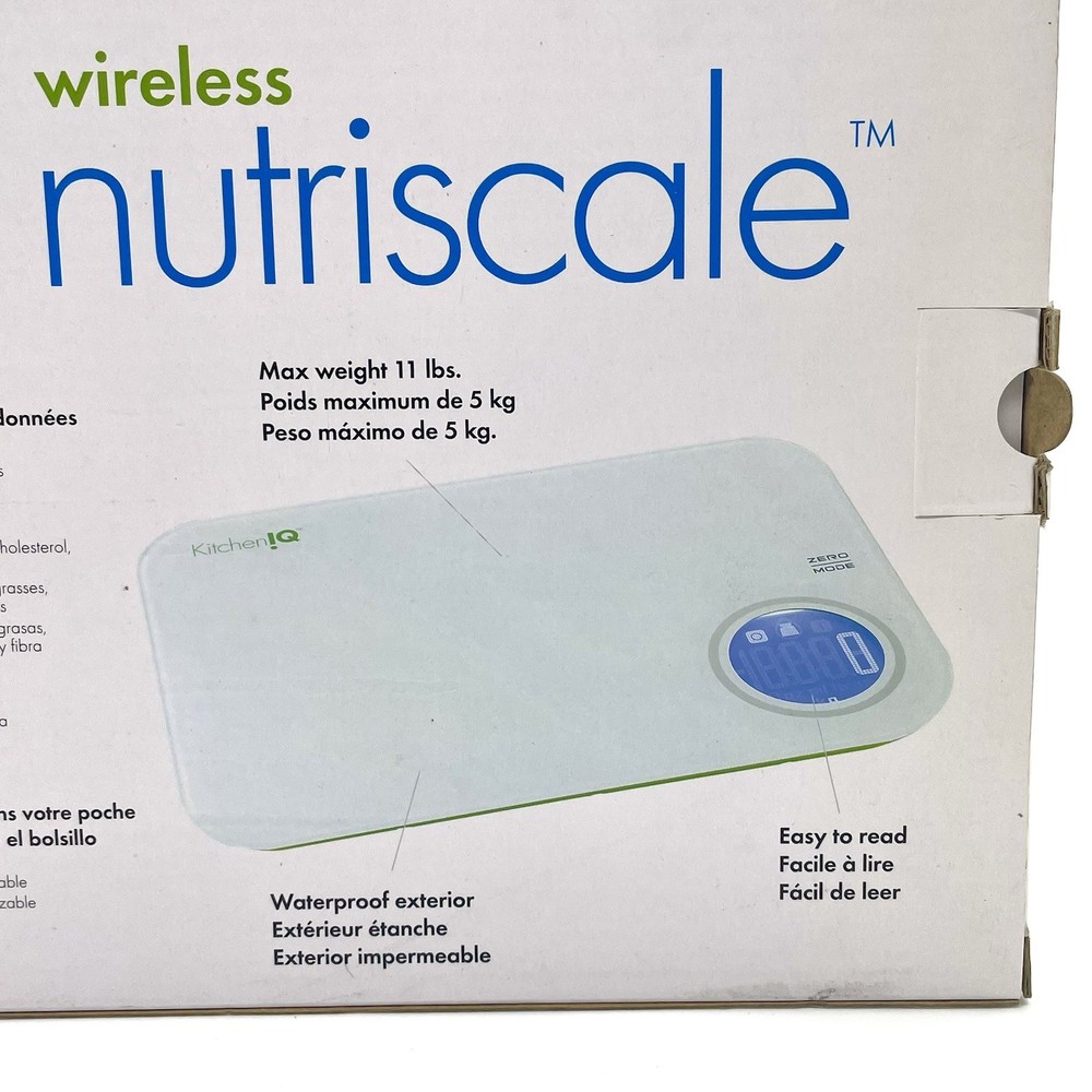 Kitchen!Q Nutriscale Smart Wireless Innovation Kitchen Scale For IOS & ANDROID