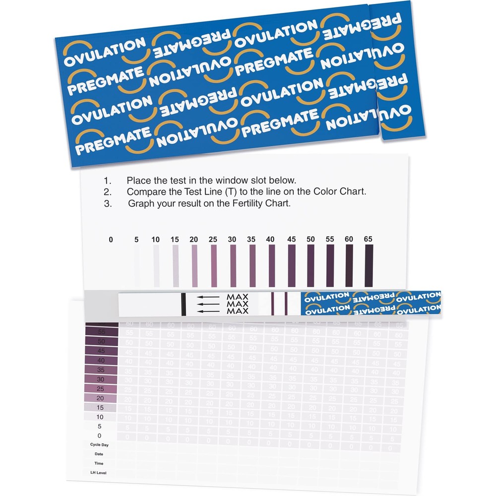 Pregmate 25 Ovulation Test Strips with Numerical LH Result Quantitative