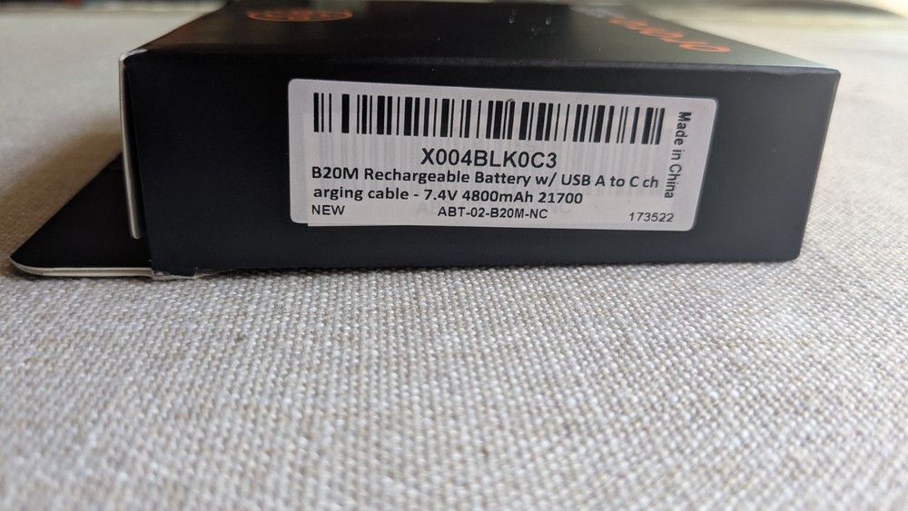 ORORO Mini 5K Heated Apparel Battery Pack + Charging Cable