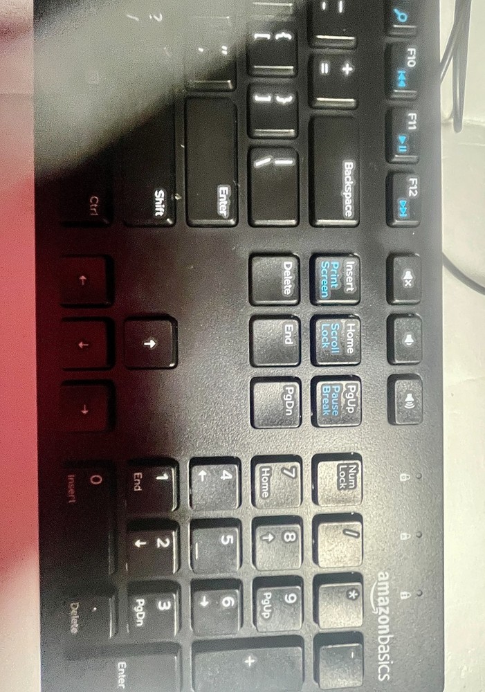 Amazon Basics USB Wired Computer Keyboard (QWERTY) and Mouse Bundle Pack, Black