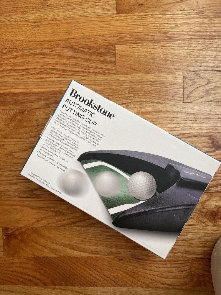 Brookstone Cordless Automatic Putting Cup Portable & Lightweight