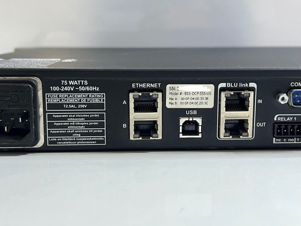 BSS DCP-555 BSS-DCP-555-US Conferencing Processor