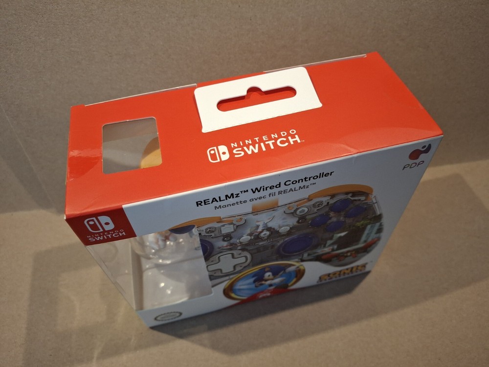 NEW! PDP REALMz Nintendo Switch Wired Pro Controller Sonic The Hedgehog - Tails