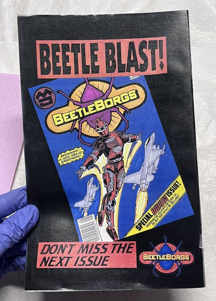 Saban's Beetleborgs Original TV Show Script & Prop Comic Book Strange Change