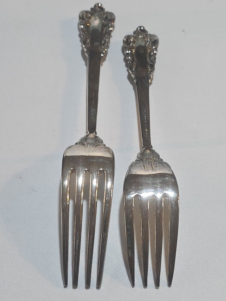 Godinger Baroque Silverplate Flatware 5 Piece Set Table Set Knife Forks Spoons