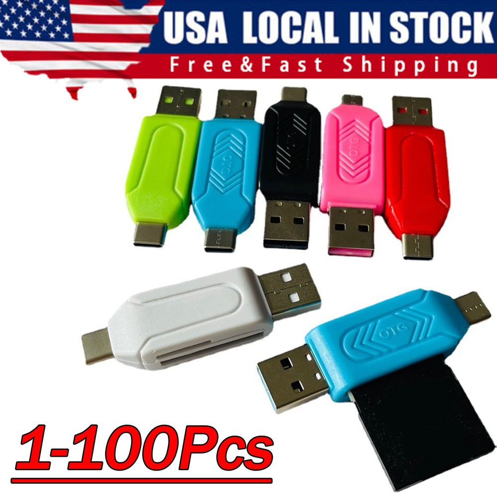 Card Reader USB 2.0 Type C Micro TF OTG Smart Memory Adapter Laptop Computer Lot