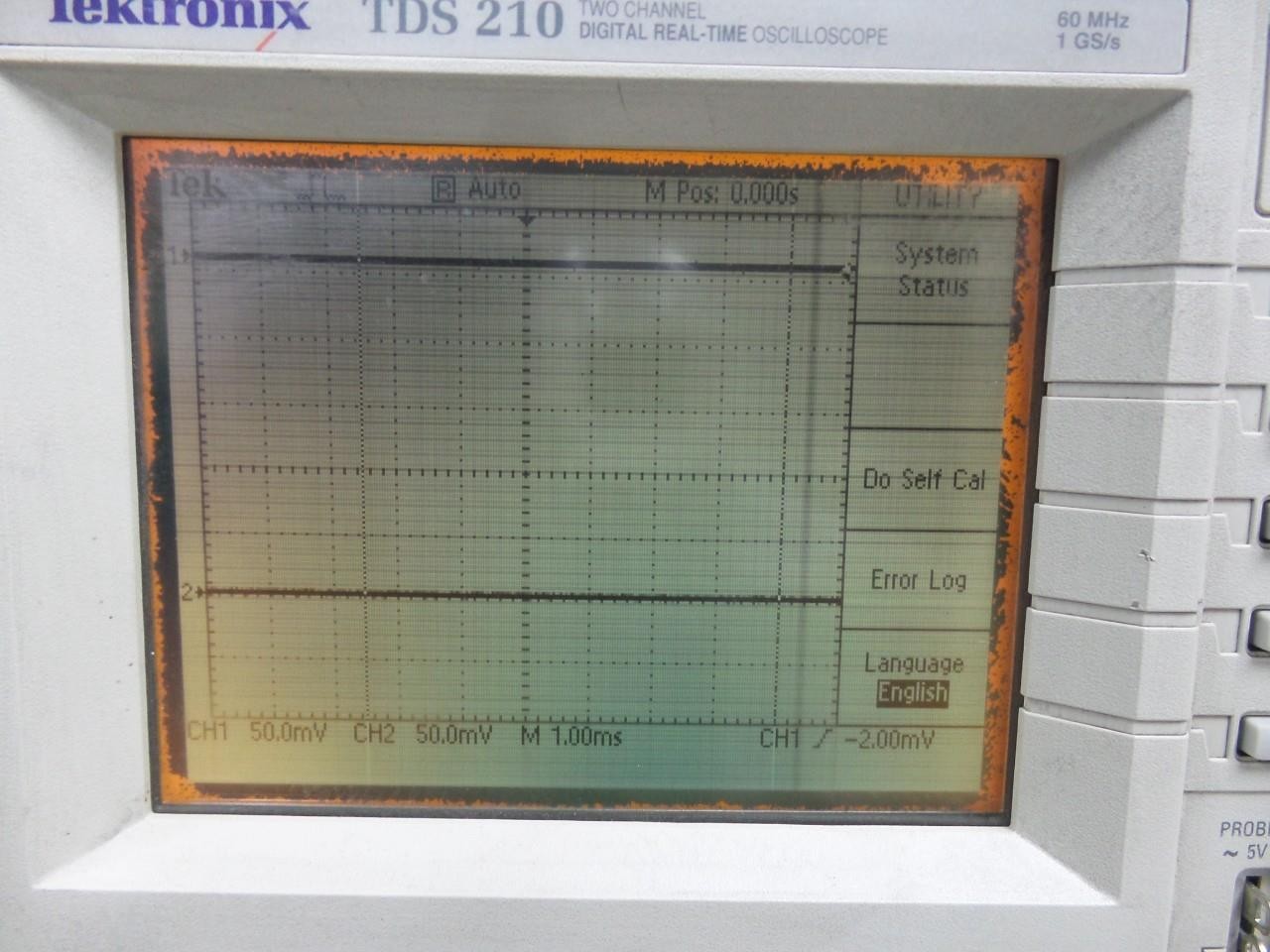 TEKTRONIX TDS 210 Two-Channel Digital Real-Time 60MHz Oscilloscope