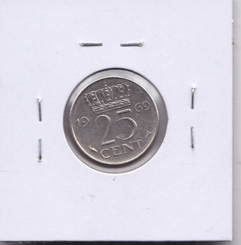 1969 Netherlands 25 Cent