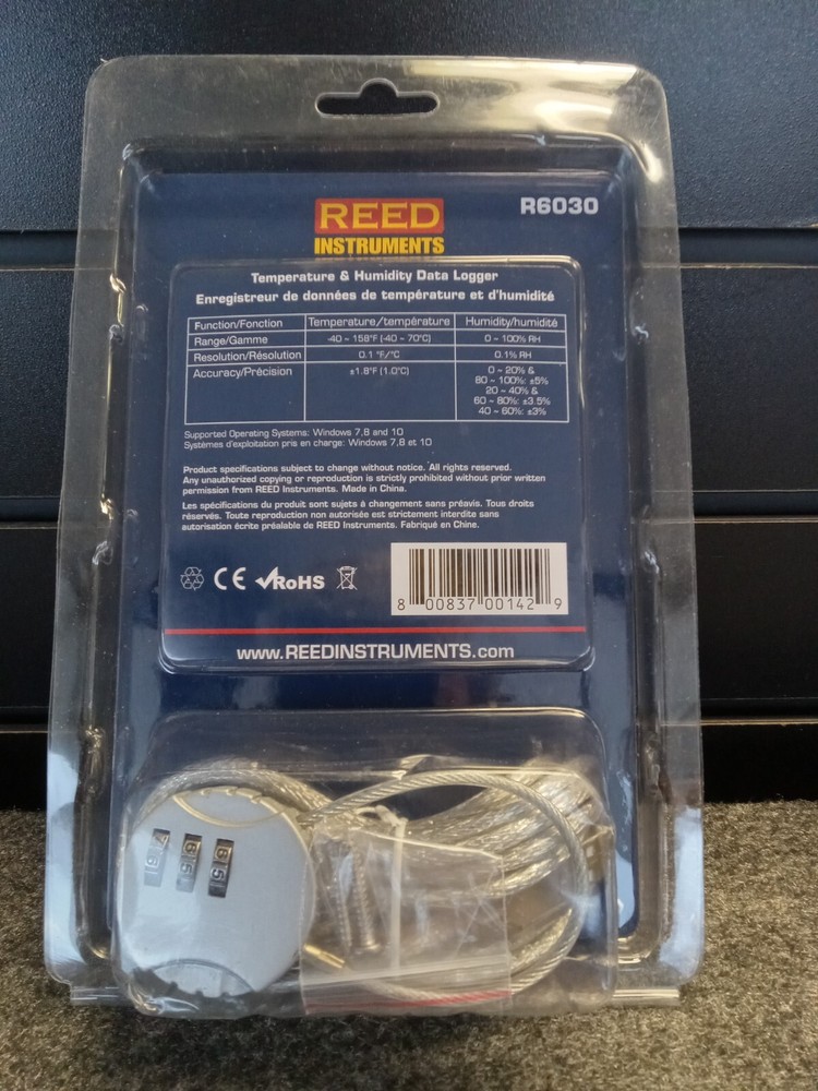 REED Instruments R6030 Temperature/Humidity Data Logger