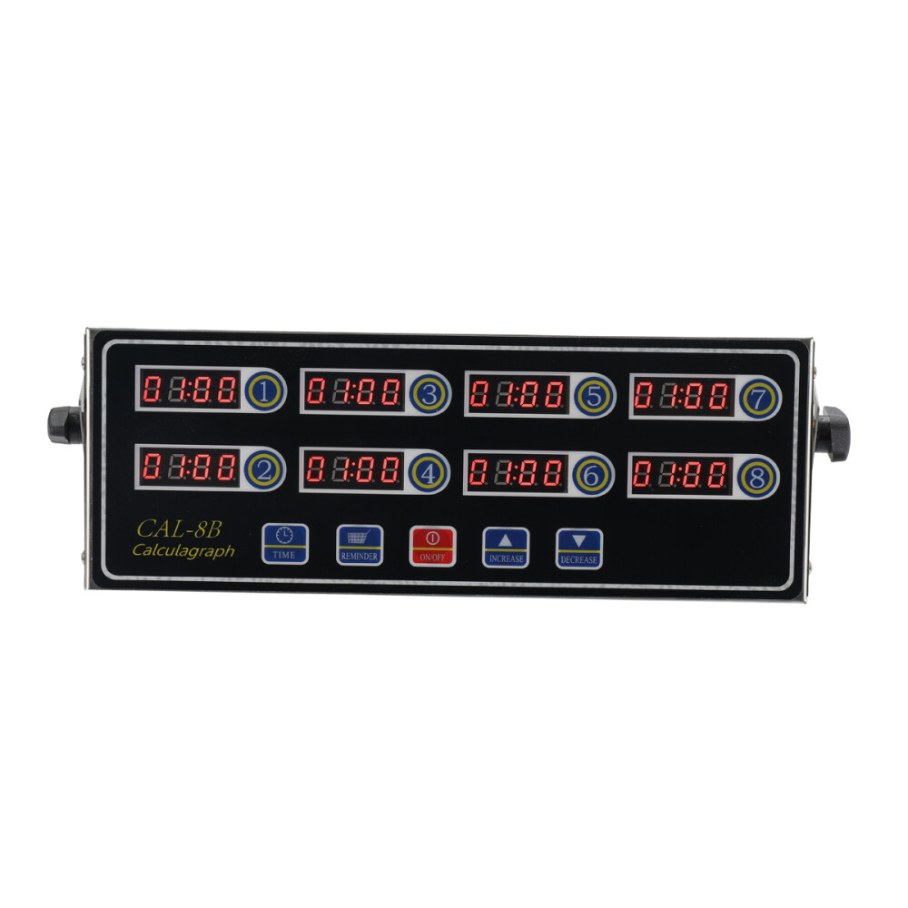 8Channel Commercial Digital Timer Calculator Chart Kitchen Loud Countdown AC110V