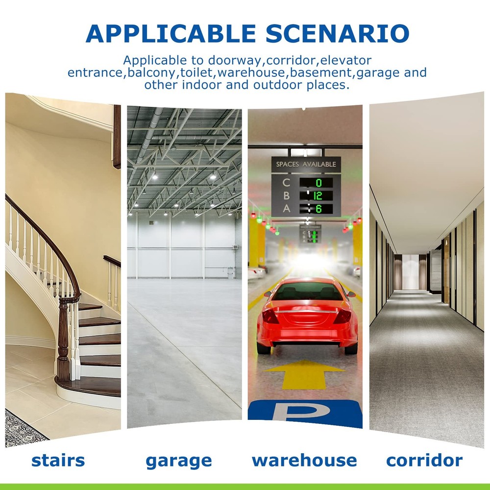 Hortsun 3 Pieces Motion Sensor Light Socket Smart Screw white, silver