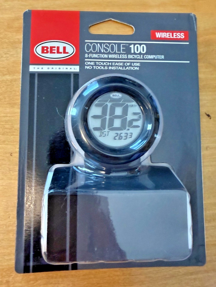 New Sealed Bell Console 100 8-function Wireless Bike Cycle Computer NEW