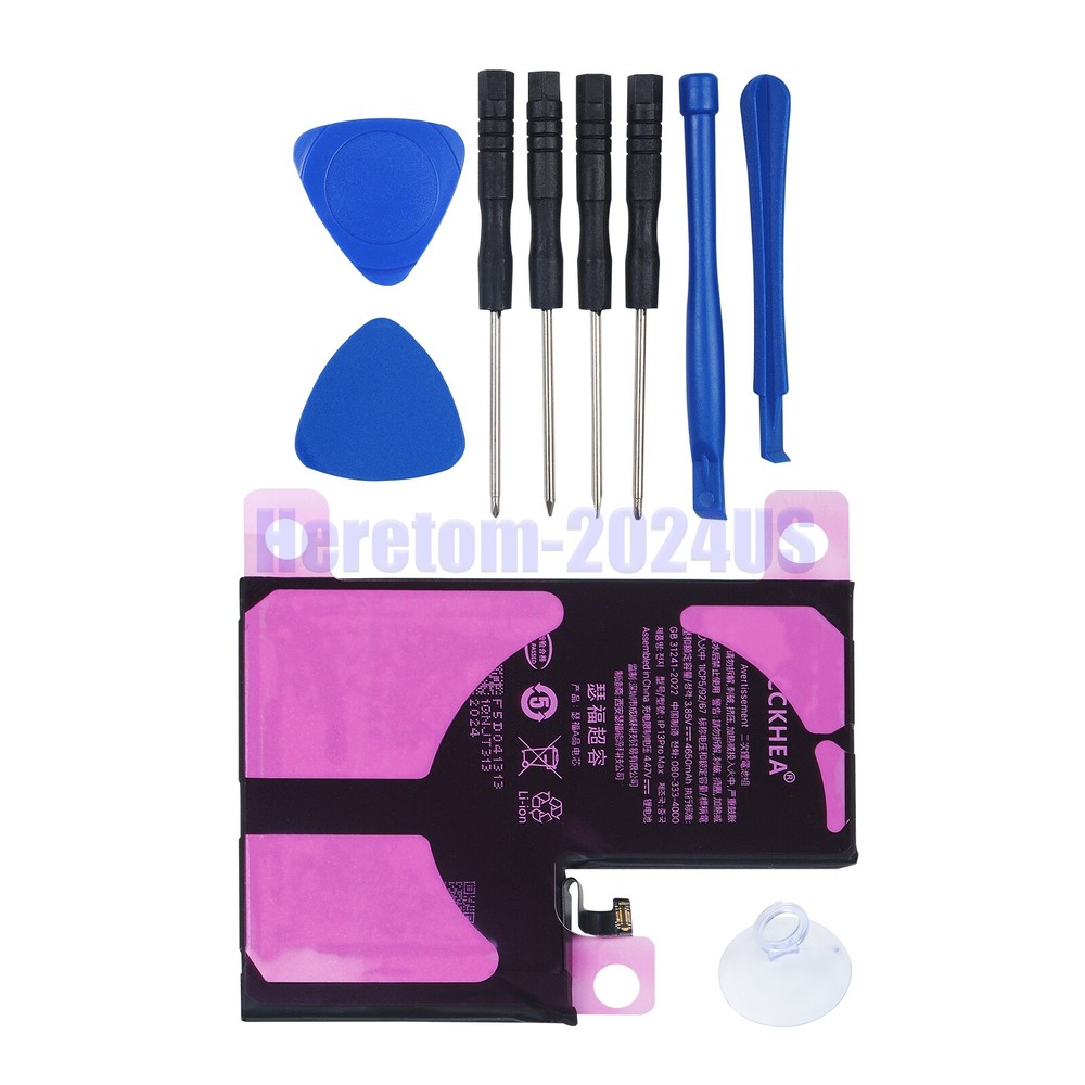 For Apple iPhone 13 Pro Max Battery Premium Internal Replacement + Tool Adhesive