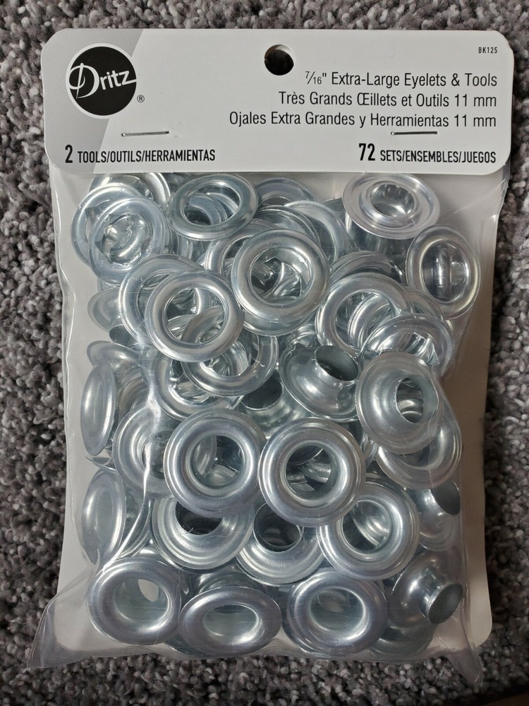 Dritz 7/16" Extra-Large Eyelets & Tools BK125