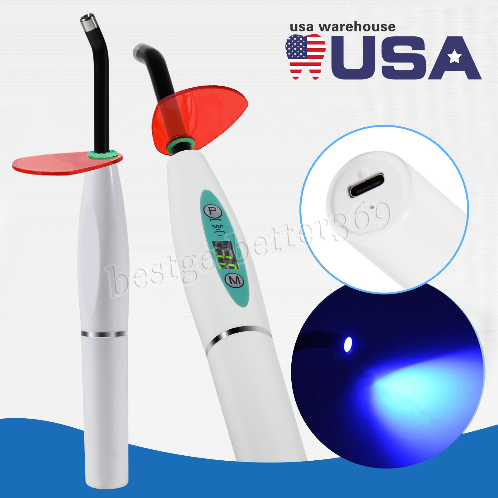 Dental Estilo Woodpecker Lampara /Fotocurado con Sistema de Blanqueamien 1500mW