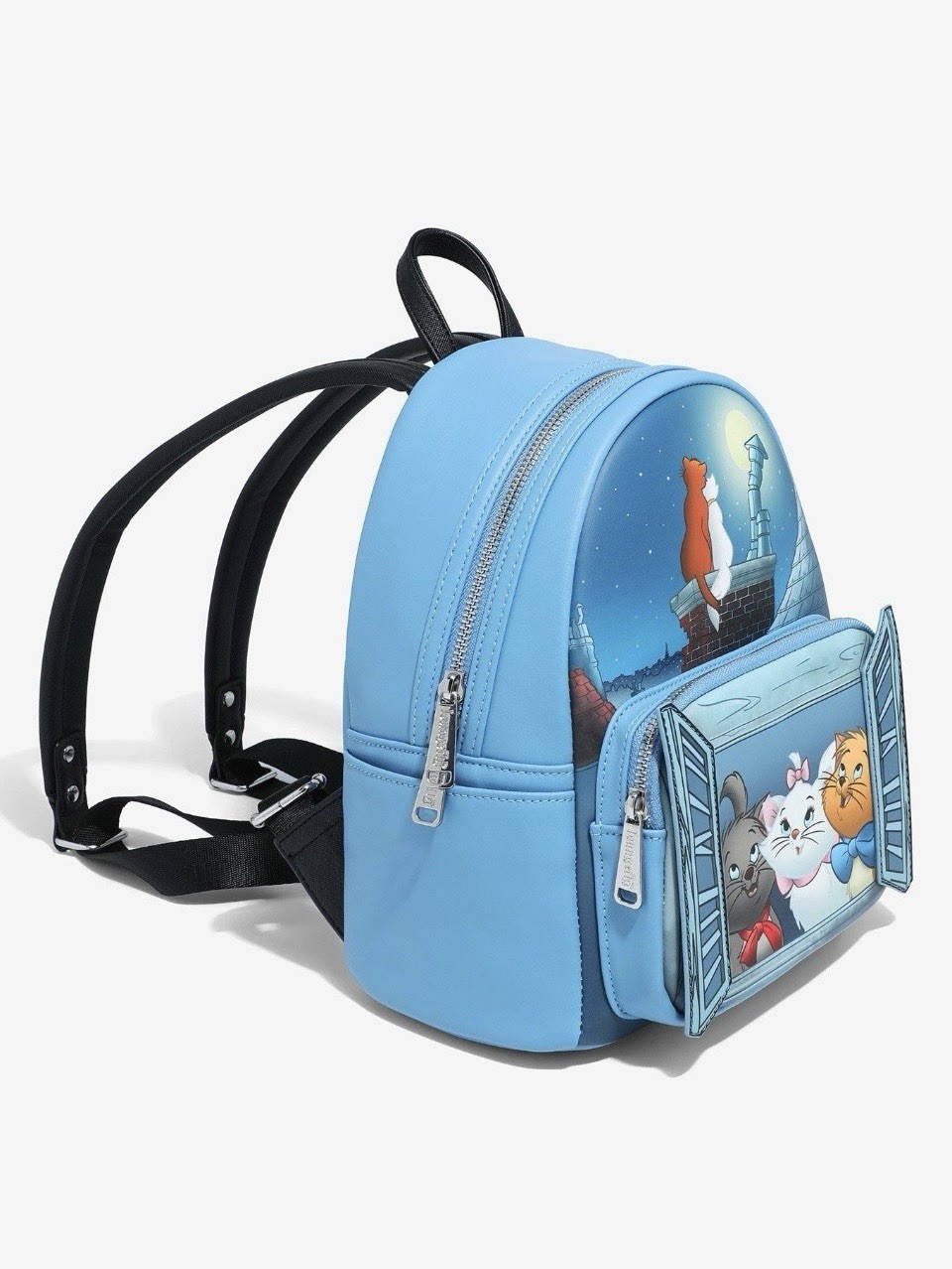 Loungefly Disney the Aristocats Window Portrait Glow-in- the -Dark Mini Backpack