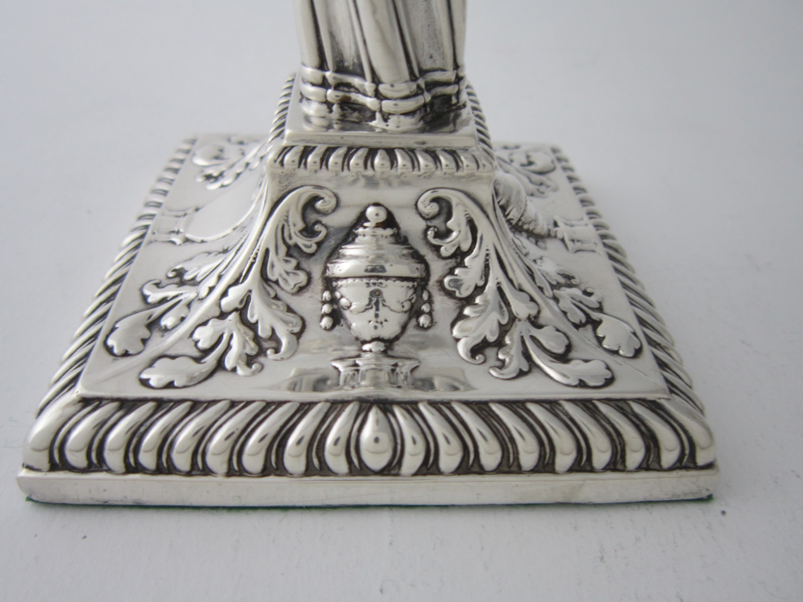 Antique Victorian Sterling Silver Candlesticks - 1884 by Aldwinckle & Slater