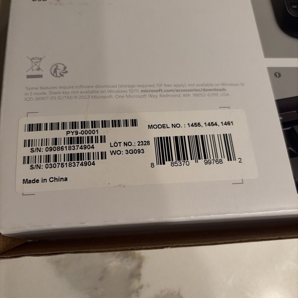 Microsoft Wireless Desktop 850 Wireless Keyboard w/ Mouse + USB Receiver Dongle