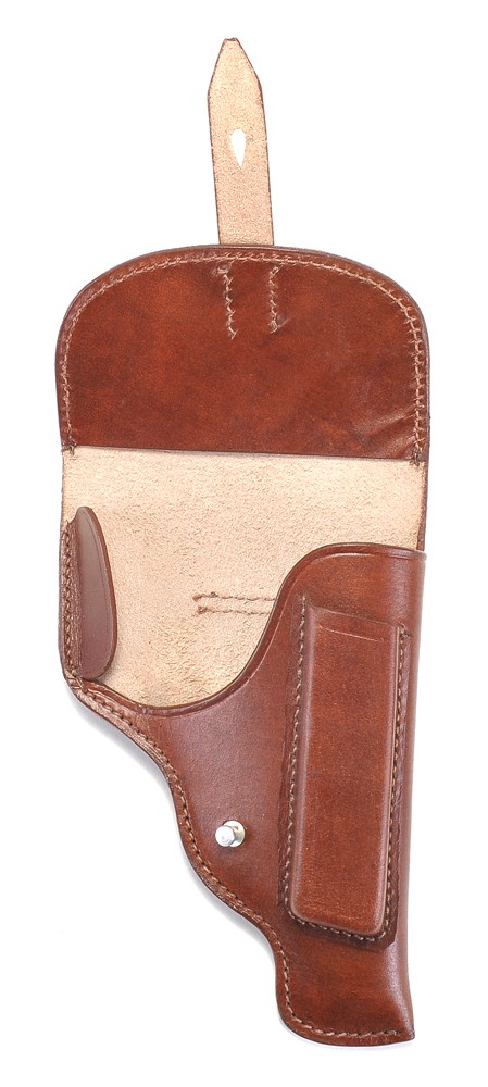 Premium Drum Dyed Leather Makarov Holster with Magazine Pouch Factory Second