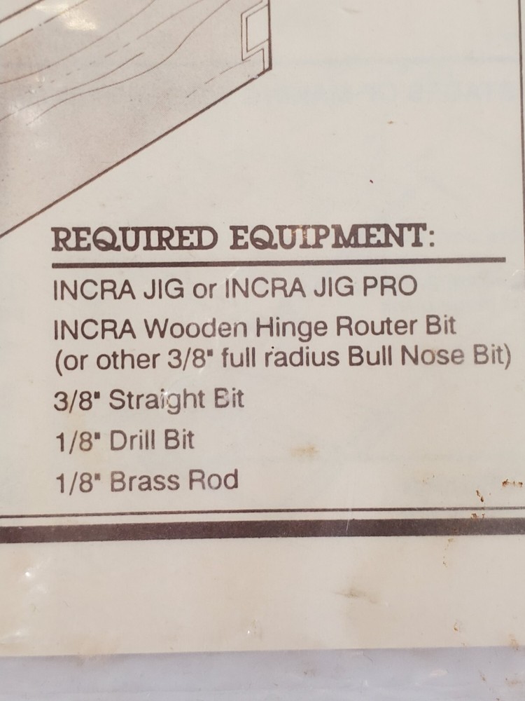 Incra Wooden Hinge Plans with Hinge Drilling Guide