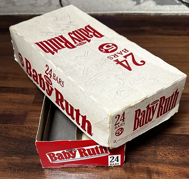 Vintage baby Ruth empty box candy bars