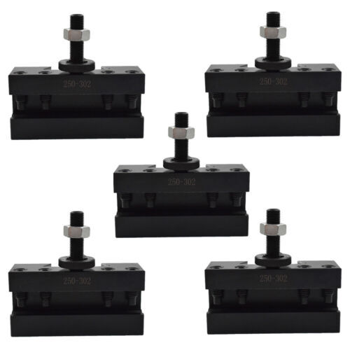 5Pcs CXA #2 250-302 Quick Change Tool Post Boring Turning & Facing Holder Lathe
