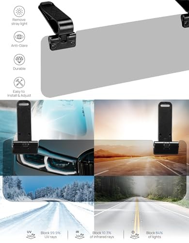 Sun Visor Extender for Cars, Polarized Sun Visor Extender Universal Sun