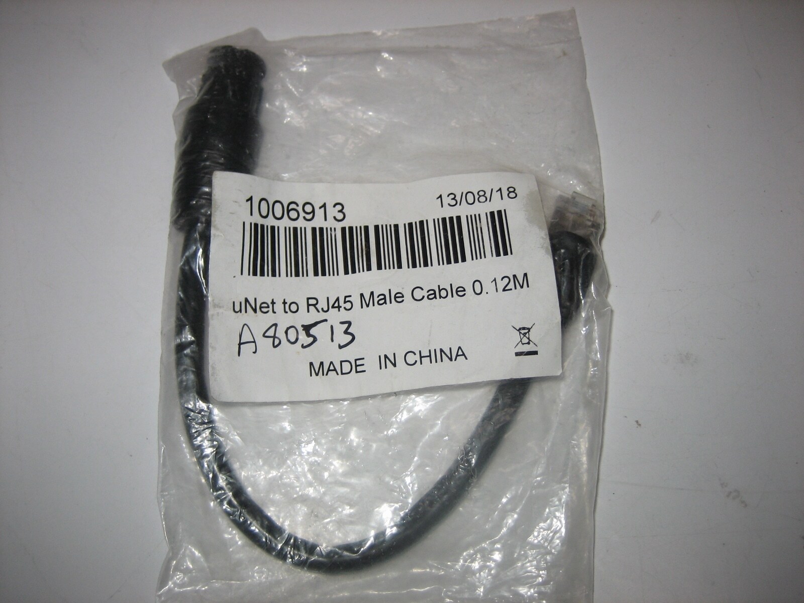 Raymarine A80513 Raynet Male to RJ45 Male Adaptor Cable *NEW*