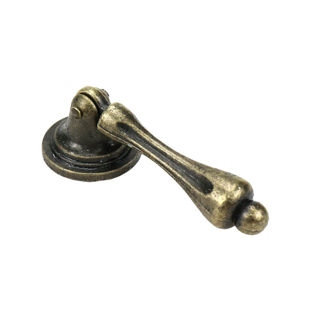 Cabinet Tear Drop Pull Handle Pulls Antique Bronze Set of 8