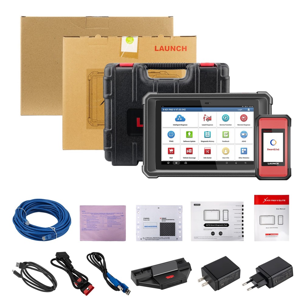 LAUNCH X431 PAD V Elite PAD 5 Bidirectional Diagnostic Scanner Key Programming