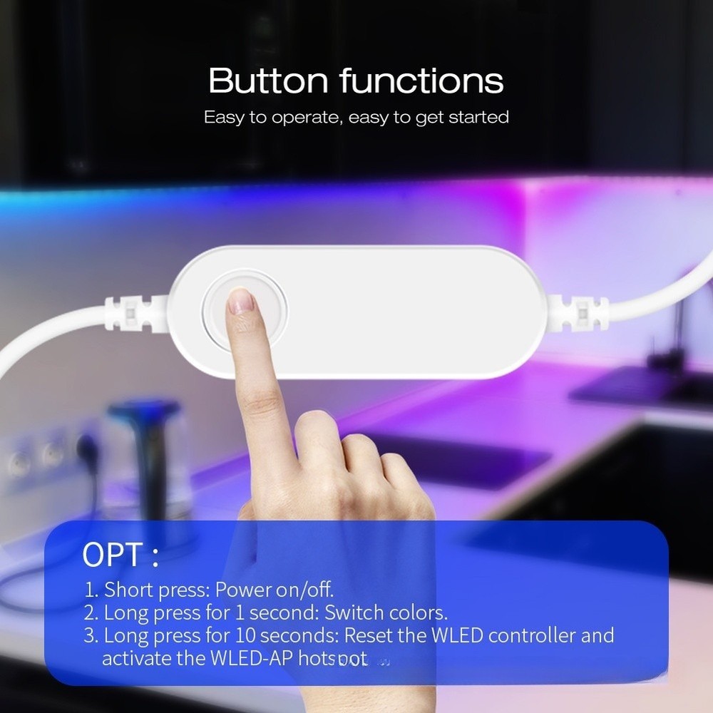 Compact Design Built-in Microphone 160 Million Colors Compact Portable