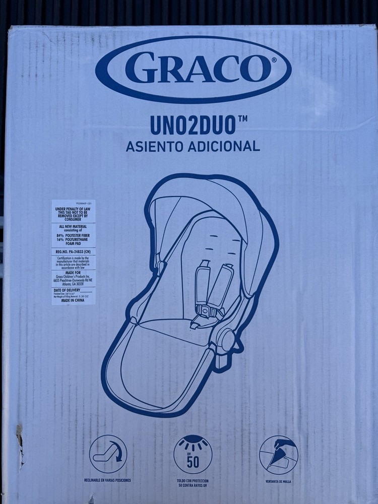 GRACO UNO2DUO STROLLER SECOND SEAT, JULES - GREEN