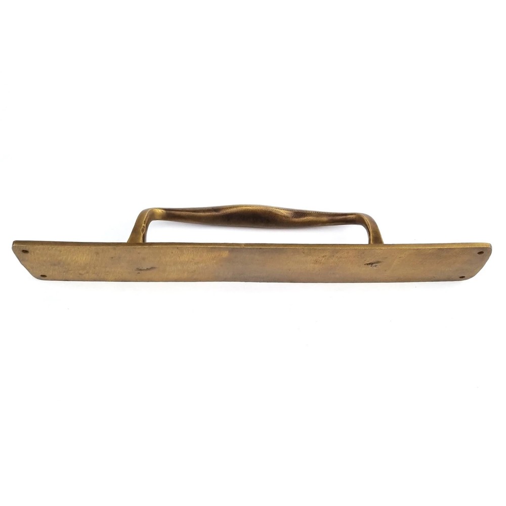 12" x 2" barn door grab Solid Brass Large plain Handle 30cm long Pull heavy PUB