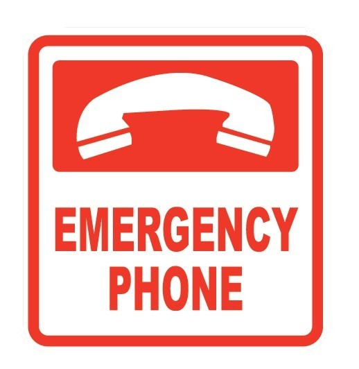 Emergency Hotline Dialer Wall Phone -- Pre-programmed to auto dial 911