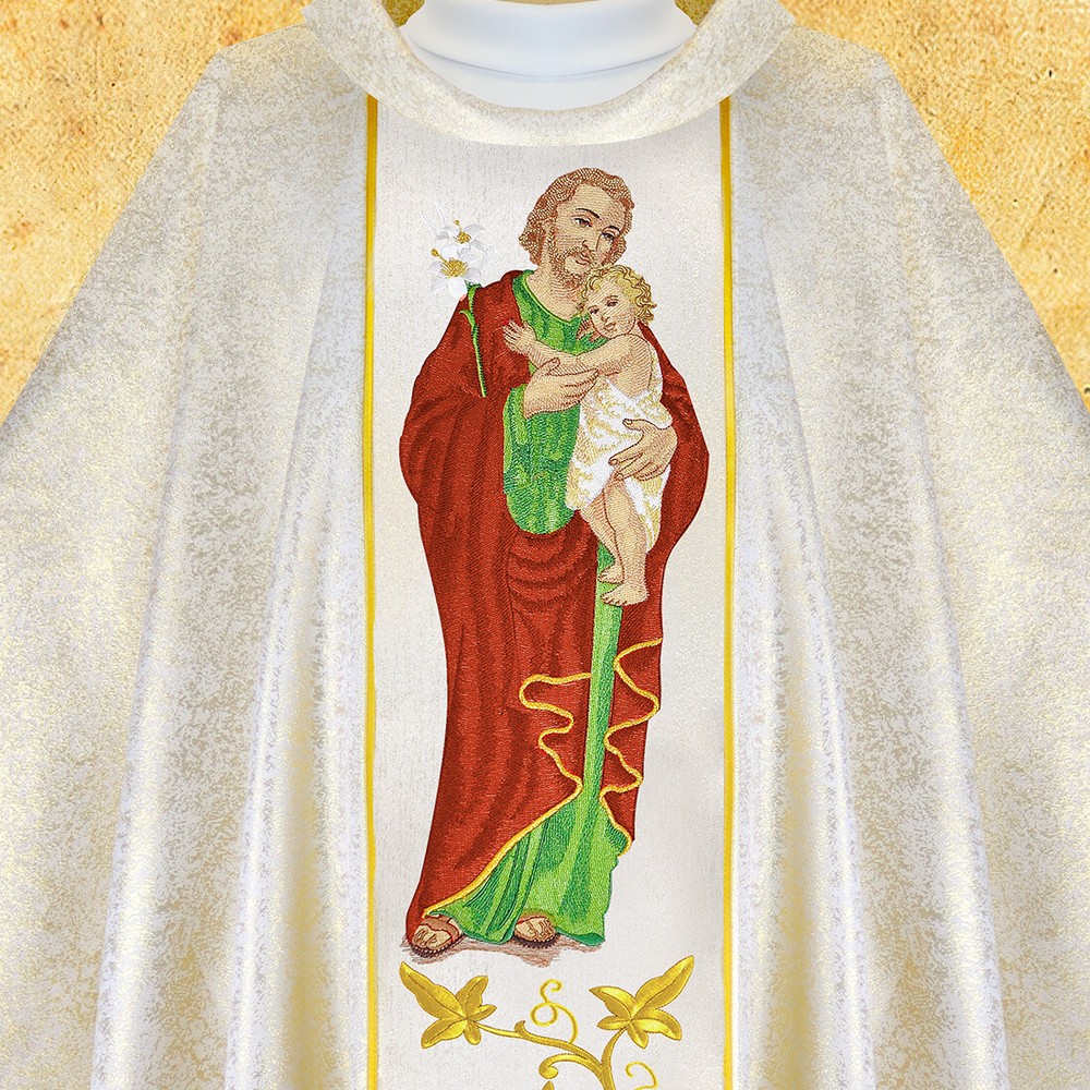 Chasuble embroidered "St. Joseph"