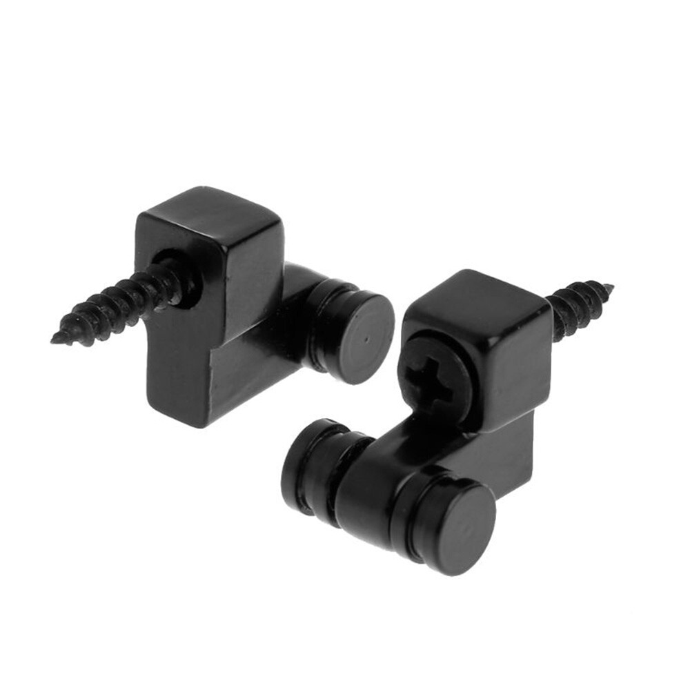 10PCS Black Guitar Roller String Tree Retainer Roller & Screws EAA