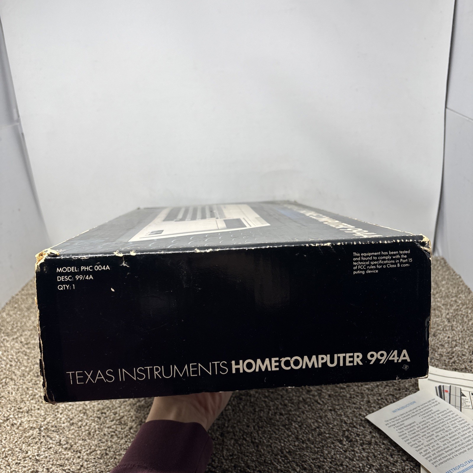 Texas Instruments TI-99/4A Home Computer In Box TESTED With Cables Games