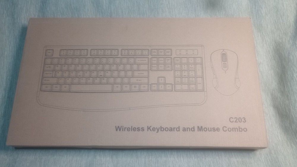 Black Wireless Keyboard and Mouse Combo