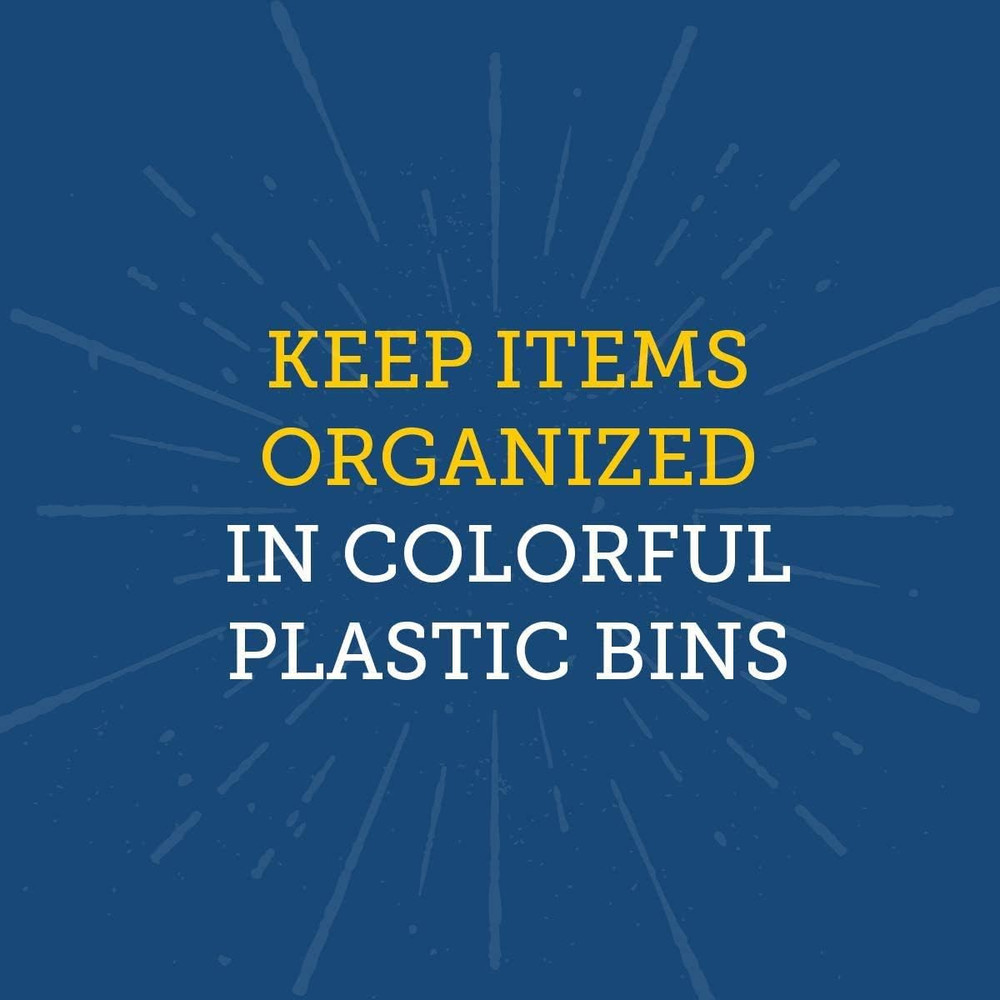 Classroom Stacking Bins - Neon - Set of 4