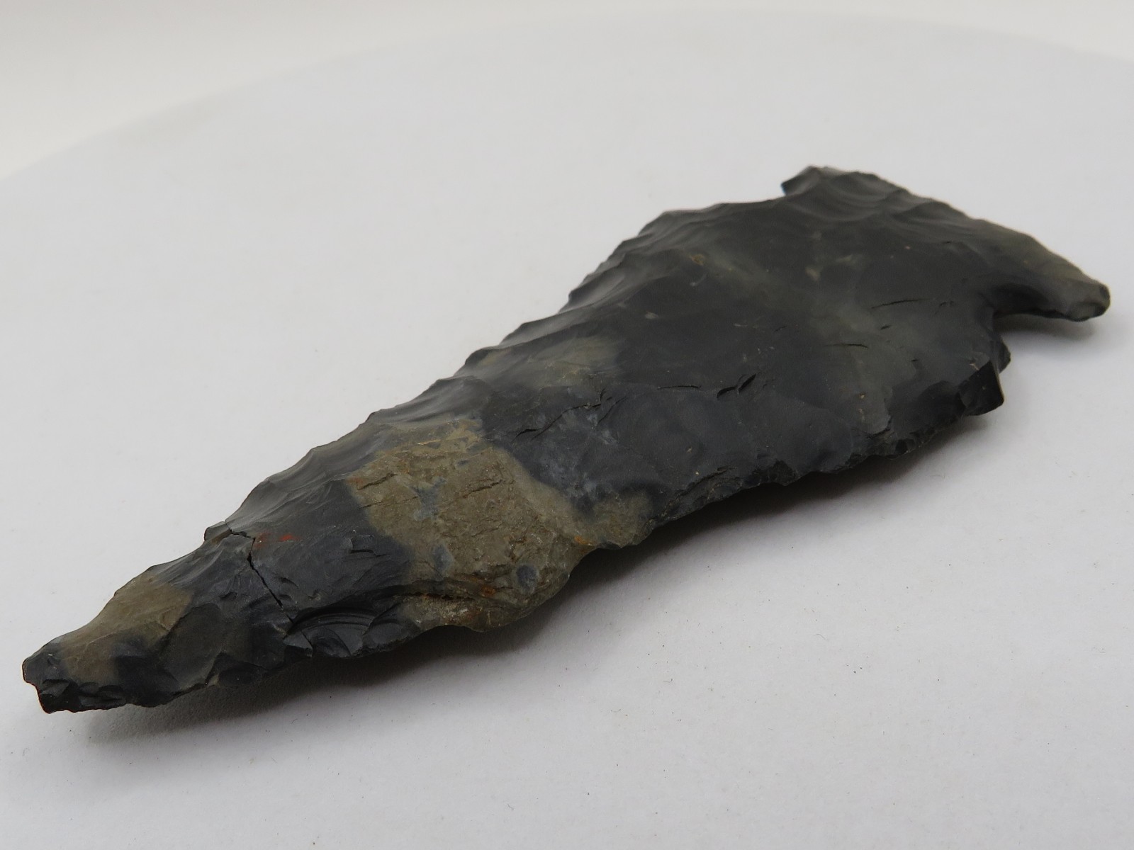 3½" SIDE NOTCHED INDIAN ARROWHEAD - AUTHENTIC with GREAT COLOR! *