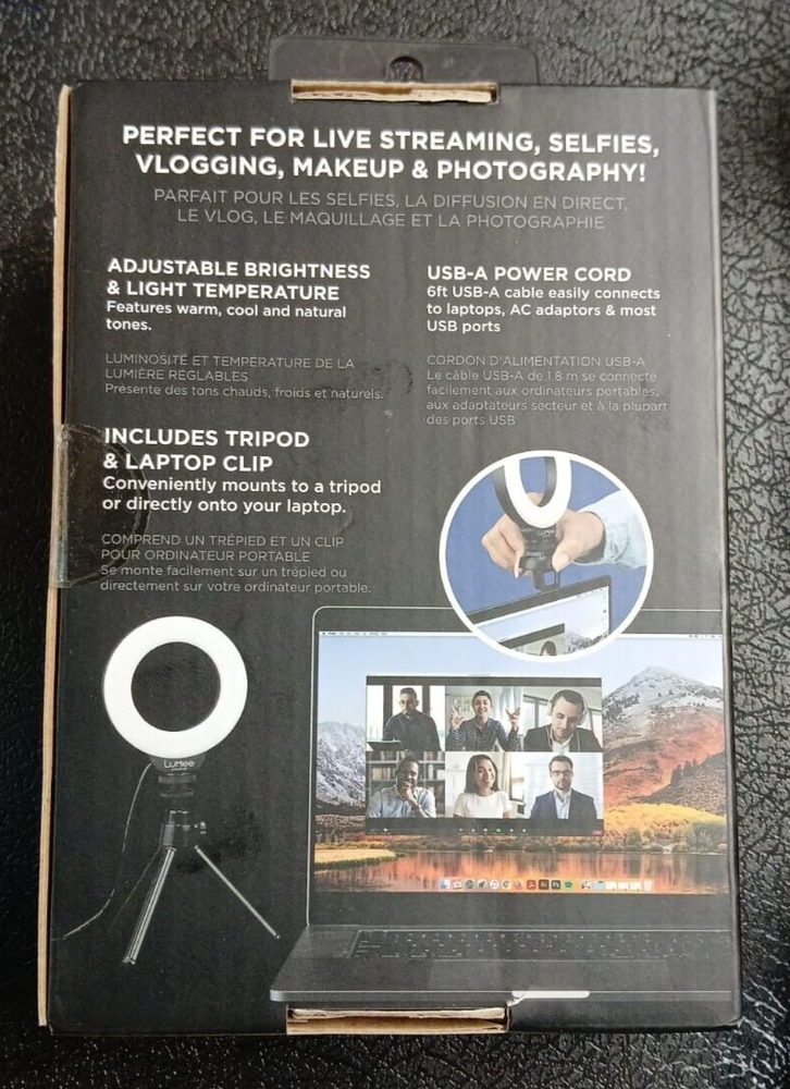 LuMee Studio 4’’ Mini Ring Light with TriPod Stand for Influencers creators