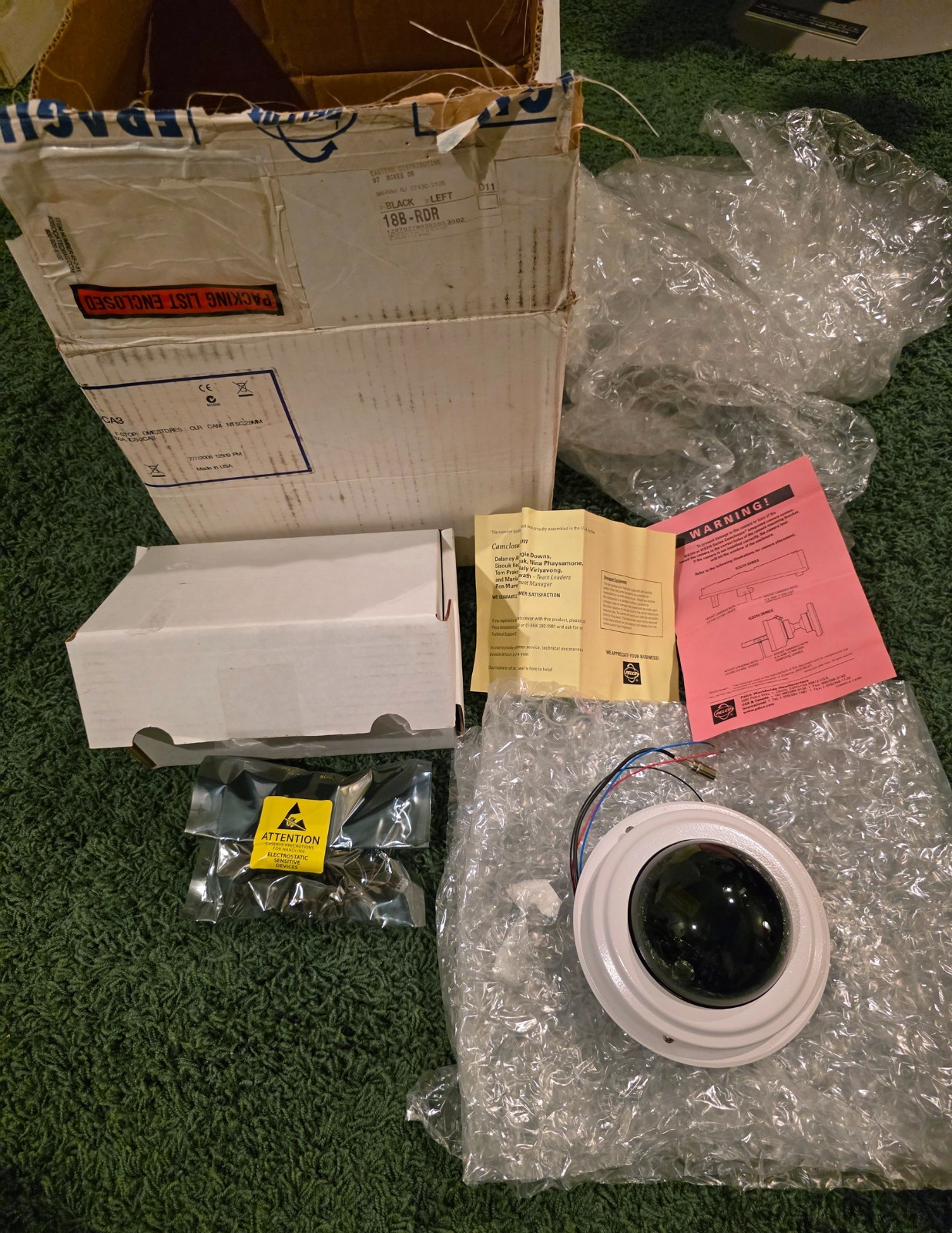 NEW- Pelco Camclosure ICS150-CA3 Dome Camera 1.5 F-stop, EASI